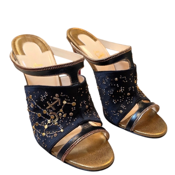 Christian Louboutin x Moda Operandi Rare Zodiac Akenana Mule Heels EXCLUSIVE - Picture 5 of 14